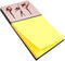 Dancers Linen Sticky Note Holder, Pink