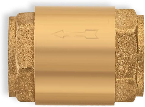 One Way Check Valve 1/2" Female Backflow Preventer, Brass Float for Plumbing Water Boiler Heating