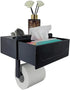 Generic Toilet Paper Holder with Wipes Storage - Wall Mount Bathroom Wipes Holder