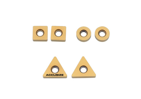 Accusize Industrial Tools 6 Pc Carbide Insert Set for Little Hogger Mill Set, 0046-0701
