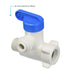 John Guest 3/8 x 3/8 x 1/4 Inch Angle Stop Adapter Valve, Push to Connect Plastic Plumbing Fitting