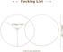 7.9 Inch 4 Set PATIKIL Lamp Shade Ring, Metal Lamp Shade Frame Wire Lampshade Frame DIY Drum Strong Ring Lampshade