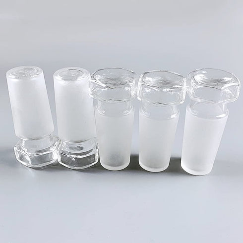 Hex Head Hollow Glass Stopper, 24/40 Size Flask Stopper for Laboratory Use (5 Pcs)