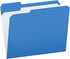 Pendaflex Color File Folders, Letter Size, Blue, 1/3 Cut, 100/BX