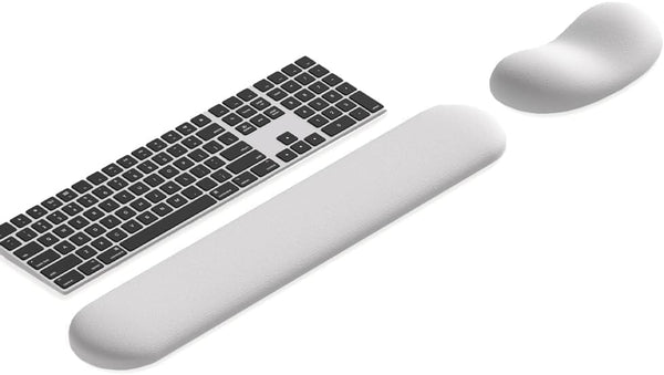 Ergonomic Wrist Rest Set for Keyboard and Mouse | Cooling Gel &