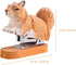 Wooden Animal Stapler Set, Squirrel Desktop Stapler, Handmade Wood Carving for Office Stationery