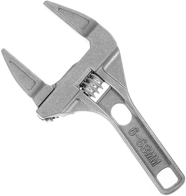 Wrench Short Shank, 6-68 mm Large Openings, Bathroom Aluminum Alloy Spanner for Washbasin, Tube, Nut Disassembly