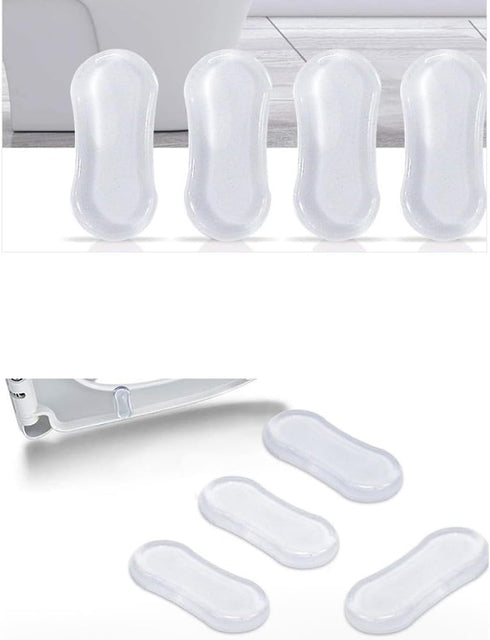 5Pcs Transparent Toilet Seat Bumper Set, Strong Adhesive Rubber Pads for Home, Hotel, and Hospital Toilets