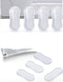 5Pcs Transparent Toilet Seat Bumper Set, Strong Adhesive Rubber Pads for Home, Hotel, and Hospital Toilets