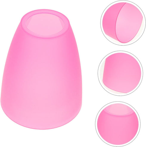 4.60X3.93 Inch 2 Pack Happyyami Replacement Plastic Lampshade for Desk Lamp and Pendant Light Small Flat Light Cover