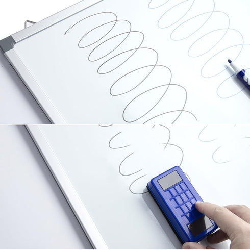 M&G White Board, 18” x 12” Magnetic Dry Erase Board for Wall, Includes 2 Markers, 4 Magnets, 1 Eraser