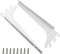 2Pcs 7.6" Single Track System Bracket Upright Bracket Shelf Bracket for Shelves