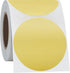 Hybsk 2 Inch Matte Gold Labels, Round Color Coding Dots, 300 Adhesive Stickers Per Roll (Gold)