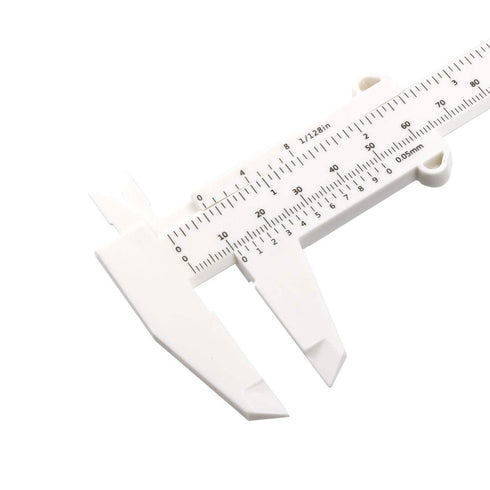 uxcell Vernier Caliper, 150mm 6 Inch Metric Mini Double Scale Plastic Ruler for Inside Outside Depth, 2 Pieces