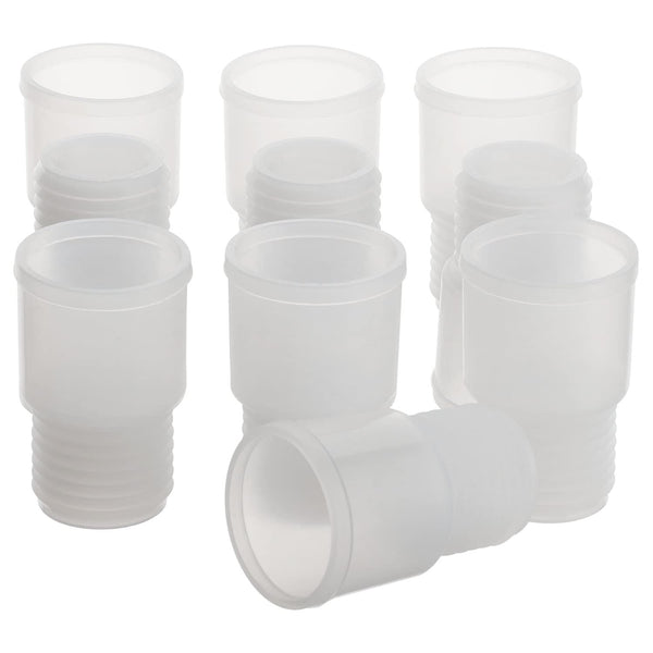stonylab Silicone Stopper with Thread, 24# Natural Septum Stopper for 24/40, 24/29 Lab Glassware, Pack of 10