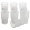 stonylab Silicone Stopper with Thread, 24# Natural Septum Stopper for 24/40, 24/29 Lab Glassware, Pack of 10