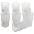 stonylab Silicone Stopper with Thread, 24# Natural Septum Stopper for 24/40, 24/29 Lab Glassware, Pack of 10