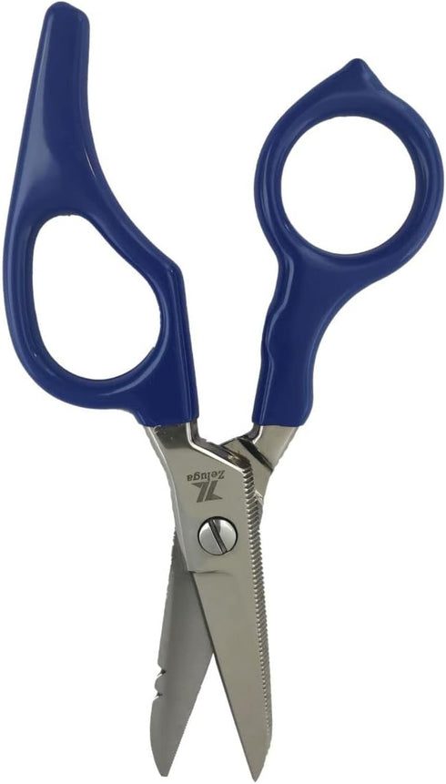 12-229 5in. Heavy Duty Stainless Steel Electrician's Scissor with Ergonomic Handle