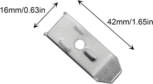 JCBIZ 12PCS Table Leveling Iron Piece Connector Firmware Tight Thickness Silver Iron Table Leaf Leveler with Screws