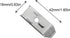 JCBIZ 12PCS Table Leveling Iron Piece Connector Firmware Tight Thickness Silver Iron Table Leaf Leveler with Screws