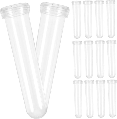 50pcs Transparent Flower Water Tubes for Fresh Flower Storage Premium Plastic Nutrient Vials for Floral Arrangements
