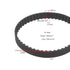 SING F LTD 2pcs 100XL 037 Timing Belt, 50 Teeth 10mm Width Rubber Geared Cogged Belt for Industrial Use