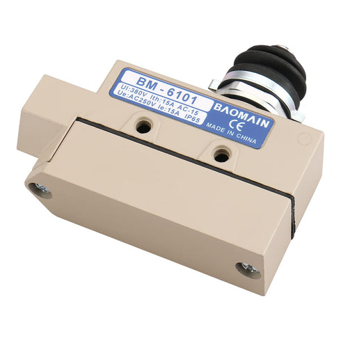 Baomain TZ-6101 Plunger Limit Switch (BM-6101) 15A/250VAC for Push & Pull/Roll-up Door