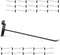Black Slatwall Hooks, 12 Inch, 25PC Heavy Duty Display Hooks for Retail