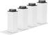 4Pcs 120mm Adjustable Square Cabinet Legs, Aluminum Alloy with Rotating Knob for Height Adjustment, for Cabinet Shelf