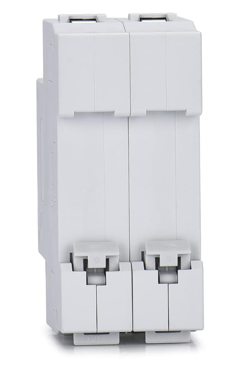 DC Miniature Circuit Breaker, 2 Pole 600V 20 Amp Isolator for Solar PV System, DIN Rail Mount