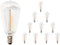 10 Pack ST38 Edison Replacement Bulbs, Warm White LED Clear Bulbs, E12