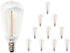 10 Pack ST38 Edison Replacement Bulbs, Warm White LED Clear Bulbs, E12
