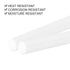 uxcell 10 Pcs White Plastic Rods, 8 x 250mm ABS Styrene Round Stick for DIY Toys Building and Model Making