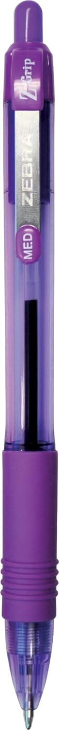 Zebra Pen Z-Grip Retractable Ballpoint Pen, Medium Point 1.0mm, Assorted Colors, Pack of 5