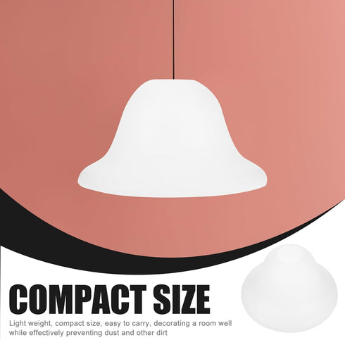 7.48X7.48X4.13In TEHAUX Horseshoe Lampshade Lightweight Plastic Replacement Lamp Shade Cover for Table Floor Pendant