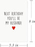Gonzey Funny Birthday Card for Future Husband - Romantic Birthday Card for Fiance