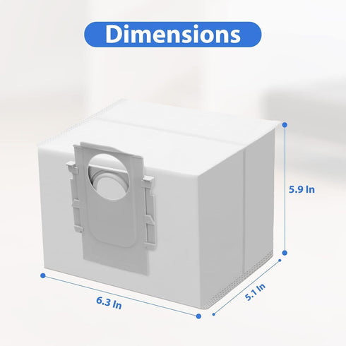 20 PACK Q5 Bags Compatible with Roborock Q5 Q5+ Q7 Q7+ Q7 Max Q7 Max+ S7 MaxV Ultra S8+ S8 Pro Ultra Robot Vacuum
