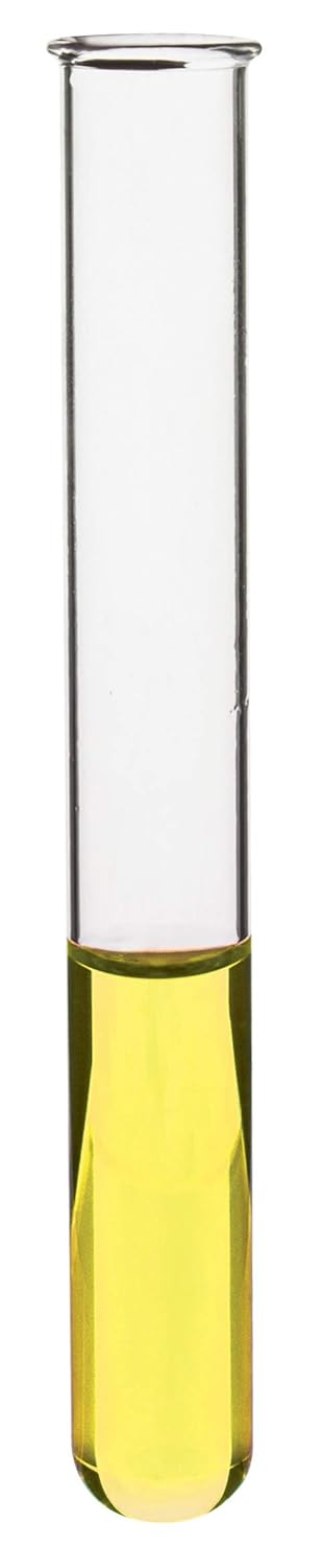 EISCO 5mL Test Tubes - Pack of 48 - Borosilicate 3.3 Glass - 1mm Thick Walls, Beaded Rim - Superior Heat & Chemical Durability - 3" Tall, 0.5" Diameter