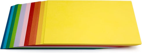 PPAPPAPPIYO Multi Set of 100 Color Blank Index Cards, 120gsm (3x5)