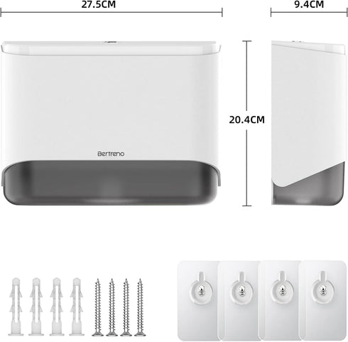 Commercial 200 Paper Towel Dispenser Wall Mount Paper Towel Holder Large Capacity Multifold/Trifold/C Fold Hand Towel