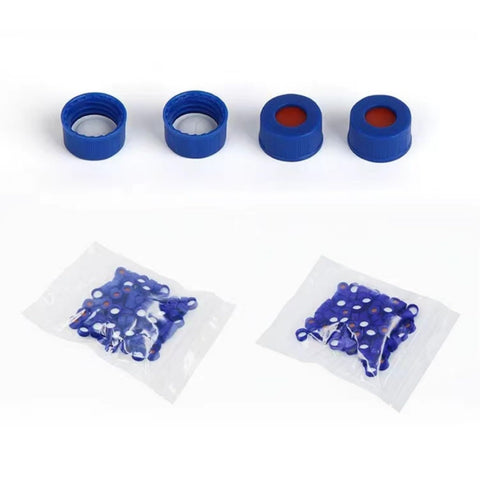 2ml HPLC Vial, 9-425 Borosilicate Autosampler Vial with Graduation, Pack of 100 with Blue Screw Cap