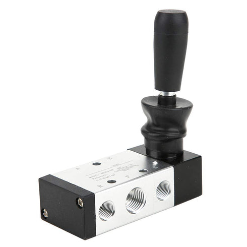 Pneumatic Manual Control Valve 5 Port 2 Position Hand Lever Valve 0~0.8Mpa for Industrial Control Systems