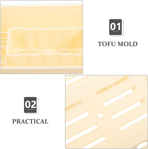 14010595mm OSALADI Tofu Press Mold Homemade Cheese Bean Curd Presser Kitchen Tool Household Tofu Maker for DIY
