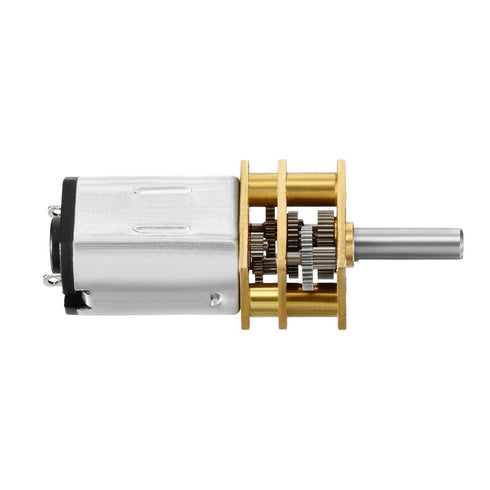uxcell Micro Speed Reduction Motor, DC 6V 50RPM with Full Metal Gearbox, 0.18A Electric Gear Box Motor