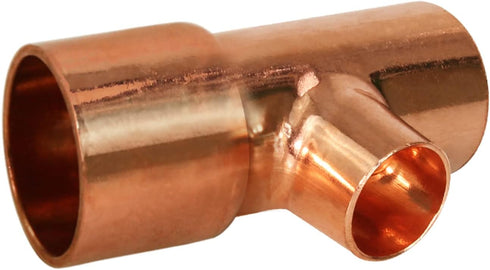 Everflow Supplies CCRT1256 Reducing Tee Fitting, 1-1/4 x 1 x 3/4" with Solder Cups