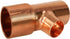 Everflow Supplies CCRT1256 Reducing Tee Fitting, 1-1/4 x 1 x 3/4" with Solder Cups