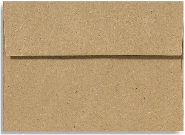 LUXPaper 4Bar A1 Invitation Envelopes, Grocery Bag Brown, 3 5/8" x 5 1/8", 70lb Text, 50 Qty, Peel & Press