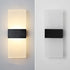 Daxng Dimmable 6W Lightess Modern Wall Sconce Sconce Wall Lighting Black Indoor Wall Lamp Acrylic Wall Mounted Lighting