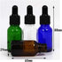 Bioll 15ml (1/2 oz) Glass Dropper Bottle, Essential Oil Bottle with Glass Eye Droppers, 24Pcs (Blue)