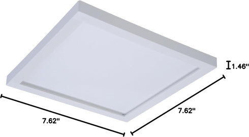 5 6 4000K 90 HALO SMD in. and in. Cool White Integrated LED Recessed Square Surface Mount Ceiling Light Trim at CRI